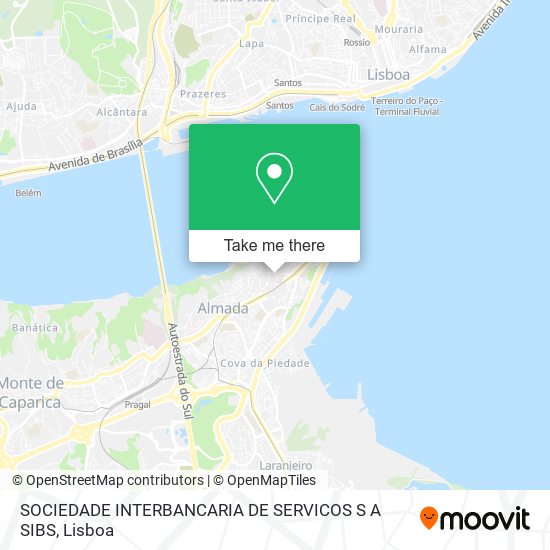 SOCIEDADE INTERBANCARIA DE SERVICOS S A SIBS map