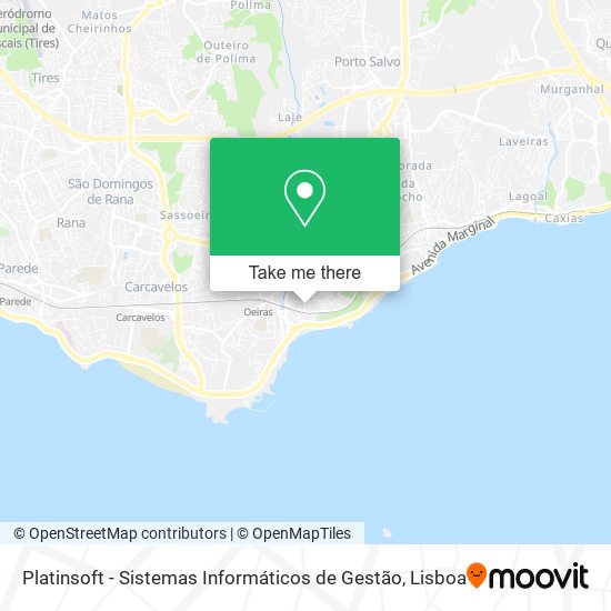 Platinsoft - Sistemas Informáticos de Gestão mapa