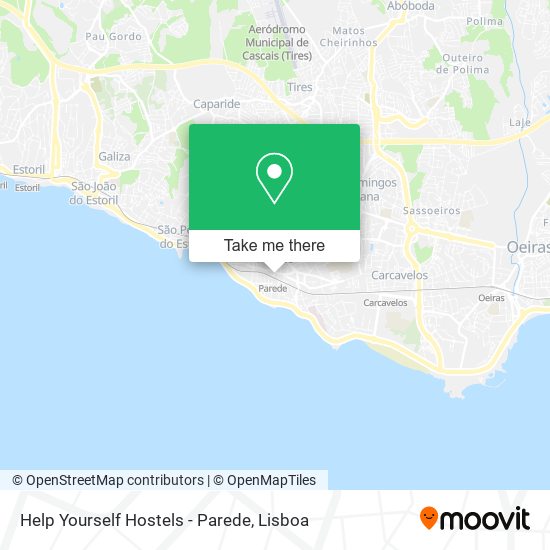 Help Yourself Hostels - Parede map