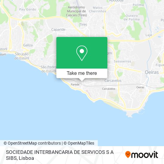 SOCIEDADE INTERBANCARIA DE SERVICOS S A SIBS mapa