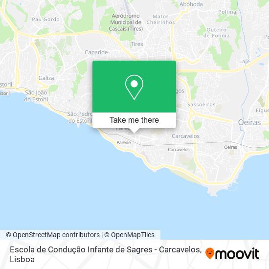 Escola de Condução Infante de Sagres - Carcavelos mapa