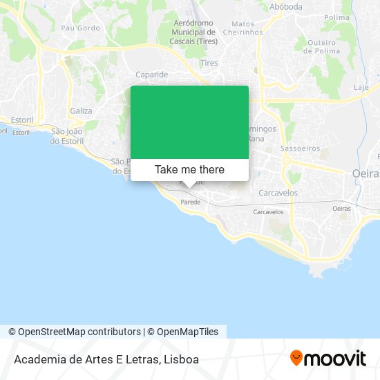 Academia de Artes E Letras mapa