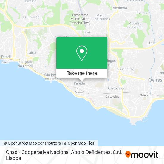 Cnad - Cooperativa Nacional Apoio Deficientes, C.r.l. map