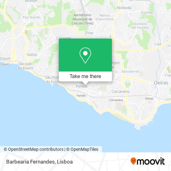 Barbearia Fernandes mapa