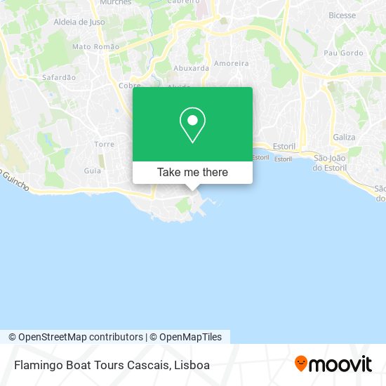 Flamingo Boat Tours Cascais mapa