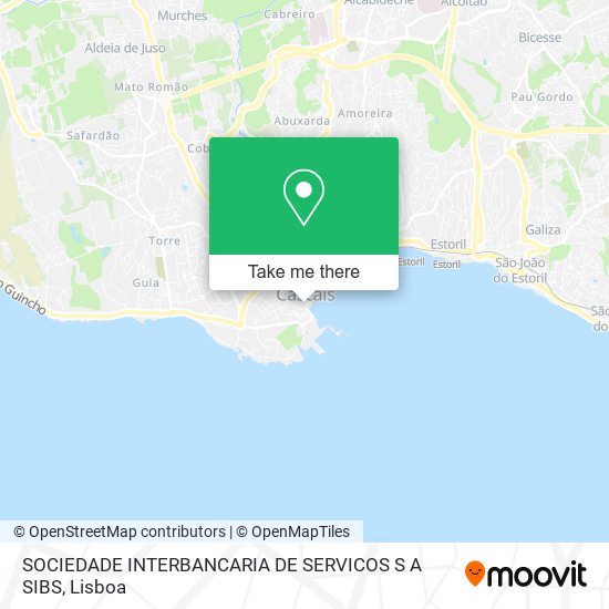 SOCIEDADE INTERBANCARIA DE SERVICOS S A SIBS map