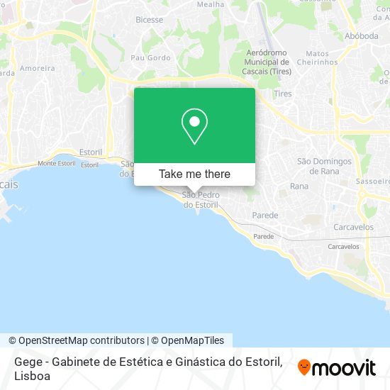 Gege - Gabinete de Estética e Ginástica do Estoril mapa