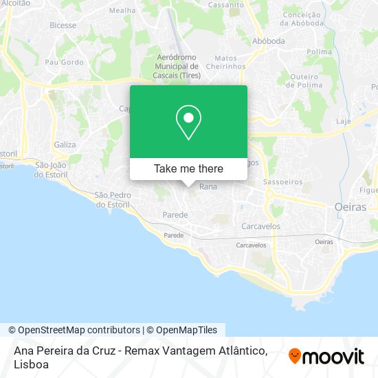 Ana Pereira da Cruz - Remax Vantagem Atlântico map