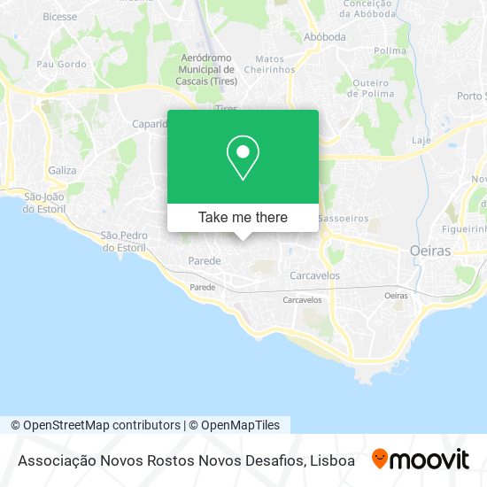 Associação Novos Rostos Novos Desafios mapa