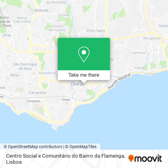 Centro Social e Comunitário do Bairro da Flamenga map