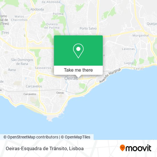 Oeiras-Esquadra de Trânsito mapa