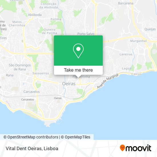 Vital Dent Oeiras map