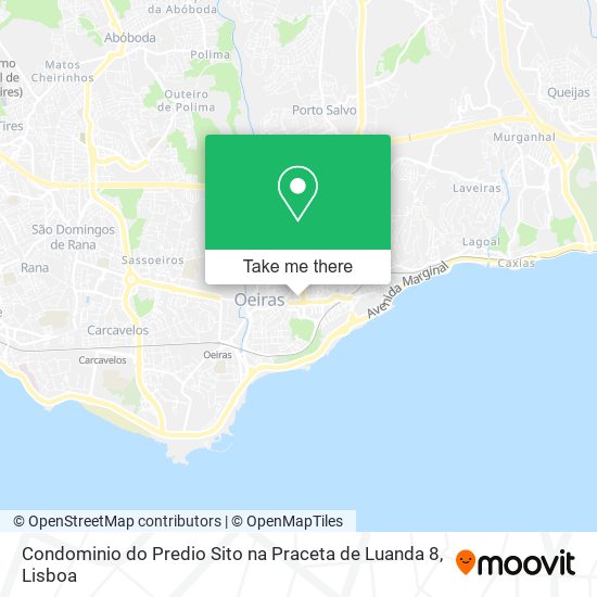 Condominio do Predio Sito na Praceta de Luanda 8 mapa