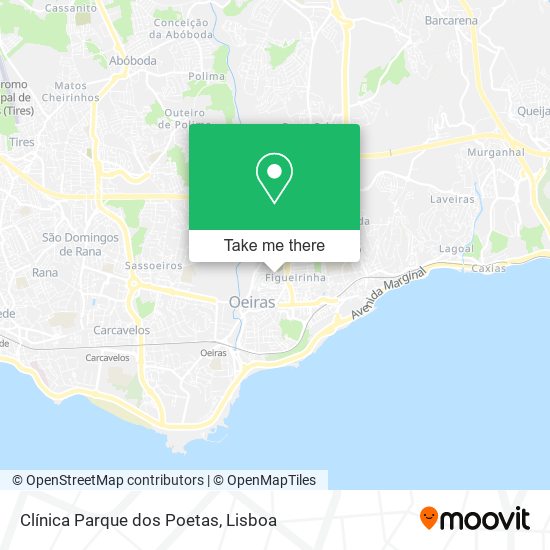 Clínica Parque dos Poetas map