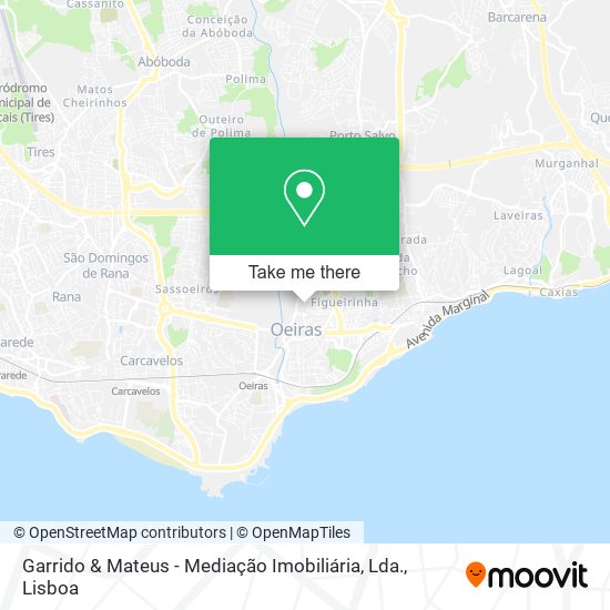 Garrido & Mateus - Mediação Imobiliária, Lda. mapa
