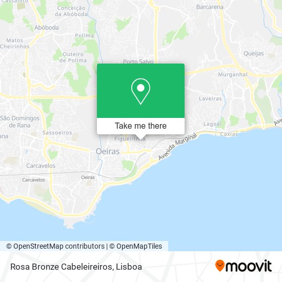 Rosa Bronze Cabeleireiros map