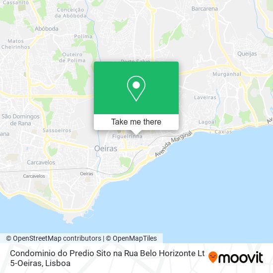 Condominio do Predio Sito na Rua Belo Horizonte Lt 5-Oeiras map