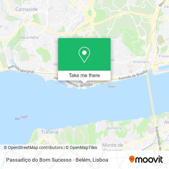 Passadiço do Bom Sucesso - Belém map