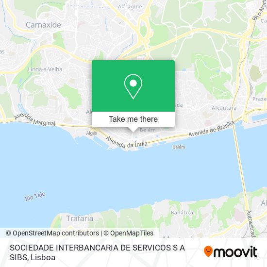 SOCIEDADE INTERBANCARIA DE SERVICOS S A SIBS mapa