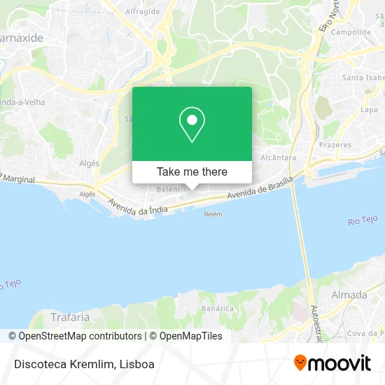 Discoteca Kremlim map