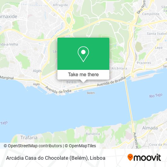 Arcádia Casa do Chocolate (Belém) map
