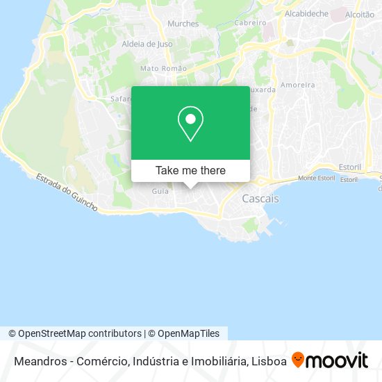 Meandros - Comércio, Indústria e Imobiliária mapa