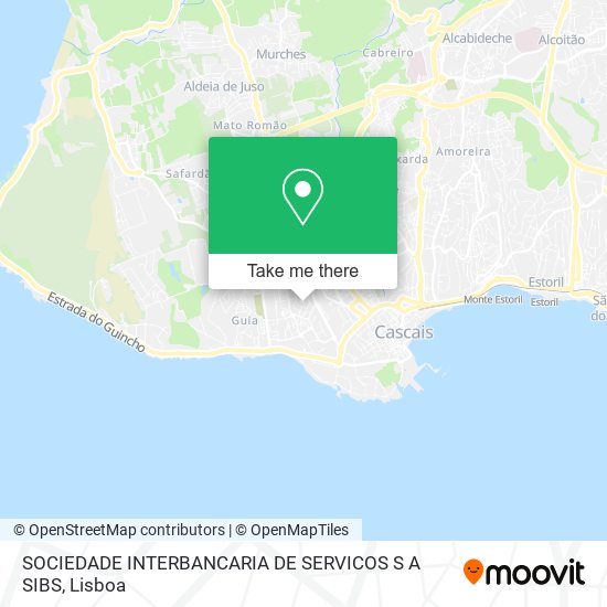 SOCIEDADE INTERBANCARIA DE SERVICOS S A SIBS mapa