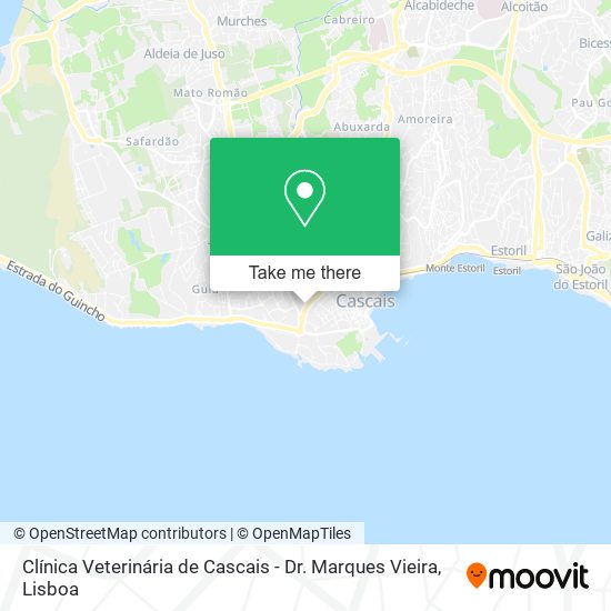 Clínica Veterinária de Cascais - Dr. Marques Vieira map