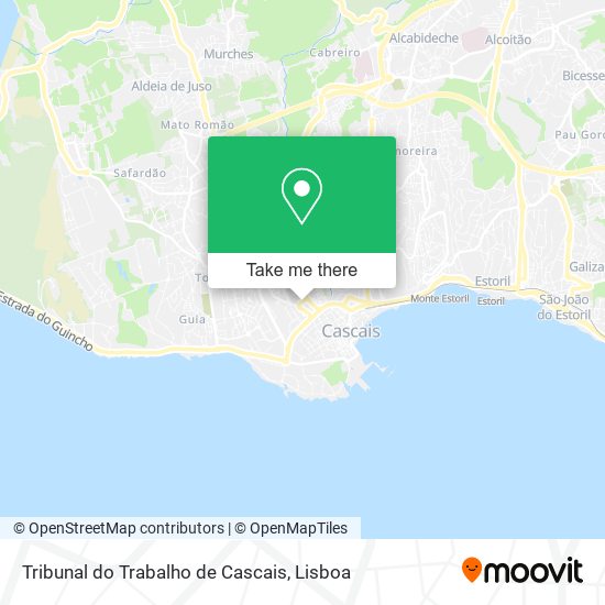 Tribunal do Trabalho de Cascais map