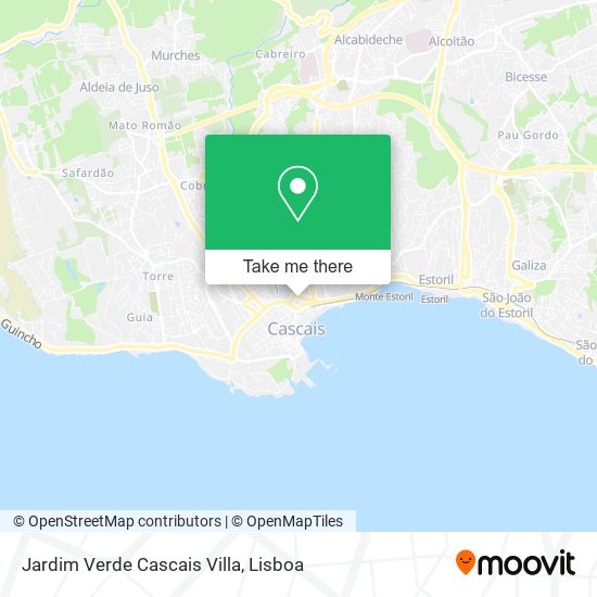 Jardim Verde Cascais Villa map