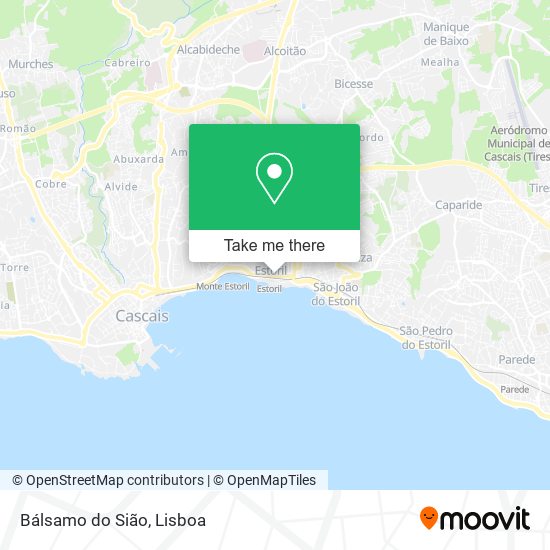 Bálsamo do Sião mapa