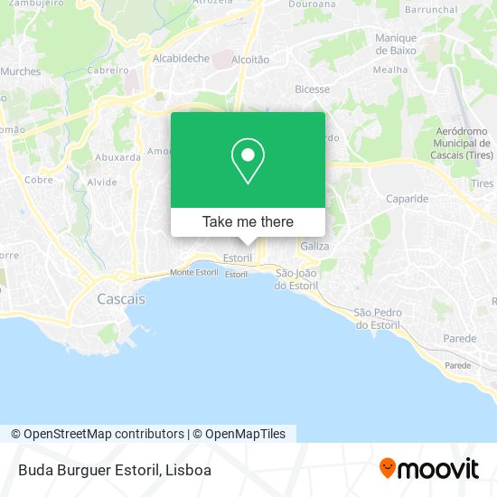 Buda Burguer Estoril map