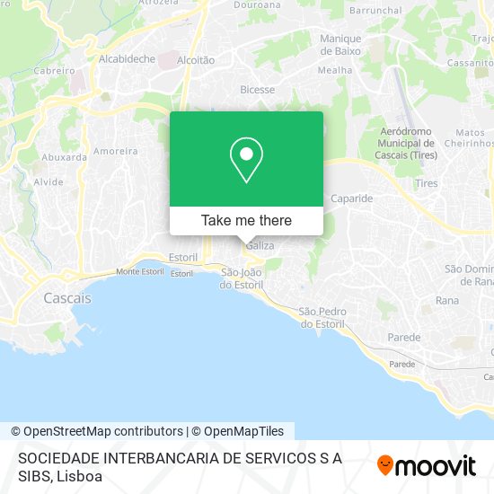 SOCIEDADE INTERBANCARIA DE SERVICOS S A SIBS mapa