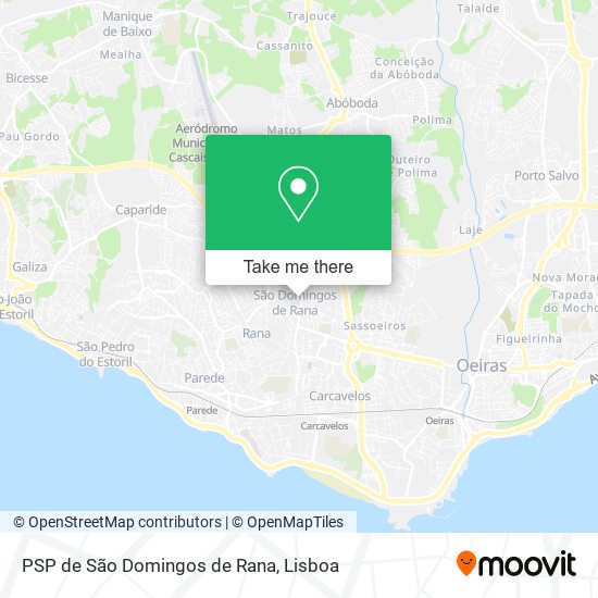 PSP de São Domingos de Rana map