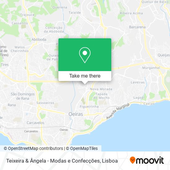 Teixeira & Ângela - Modas e Confecções map