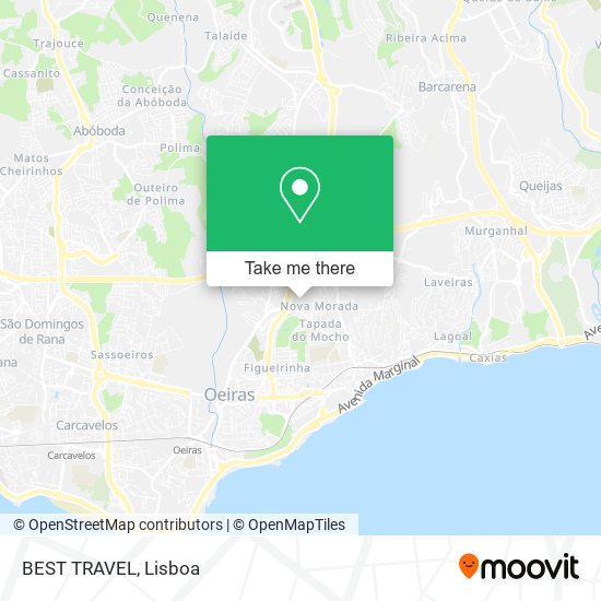 BEST TRAVEL map