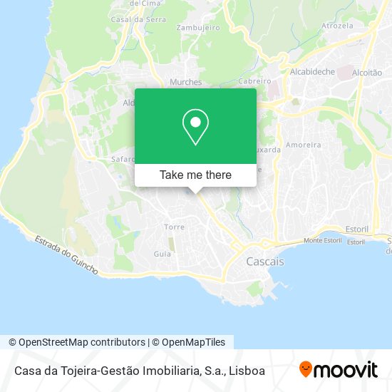 Casa da Tojeira-Gestão Imobiliaria, S.a. mapa