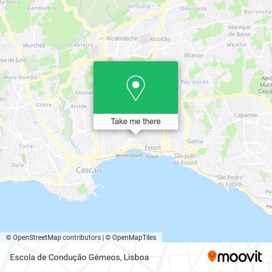 Escola de Condução Gémeos mapa