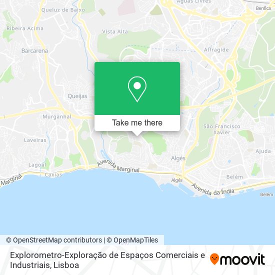 Explorometro-Exploração de Espaços Comerciais e Industriais mapa