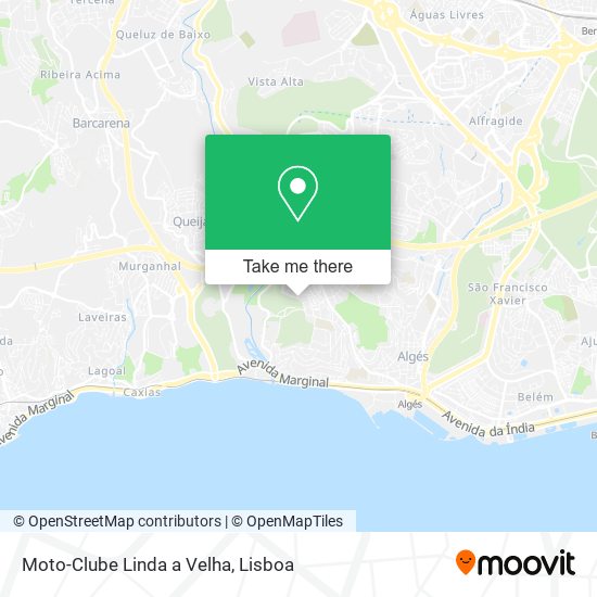Moto-Clube Linda a Velha mapa