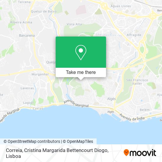 Correia, Cristina Margarida Bettencourt Diogo map
