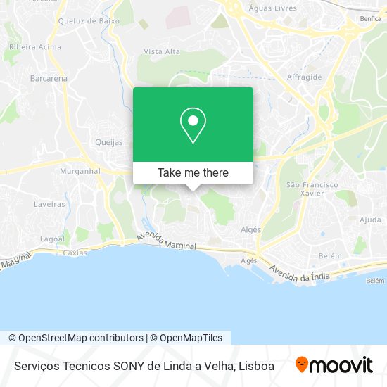 Serviços Tecnicos SONY de Linda a Velha map