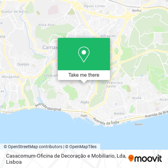 Casacomum-Oficina de Decoração e Mobiliario, Lda map