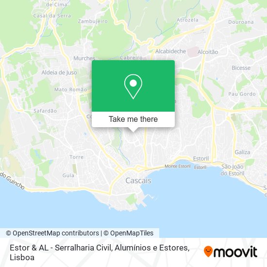 Estor & AL - Serralharia Civil, Alumínios e Estores map