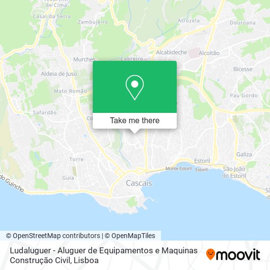 Ludaluguer - Aluguer de Equipamentos e Maquinas Construção Civil map