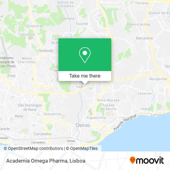 Academia Omega Pharma map