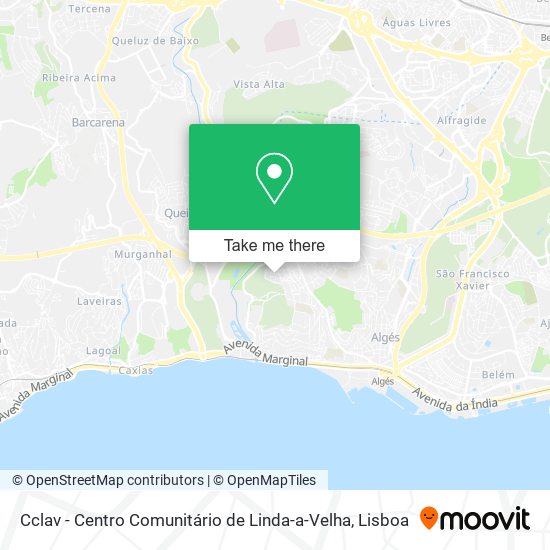 Cclav - Centro Comunitário de Linda-a-Velha mapa