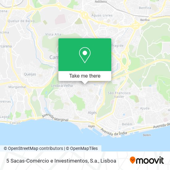 5 Sacas-Comércio e Investimentos, S.a. mapa
