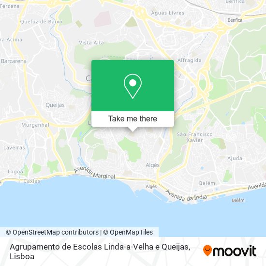 Agrupamento de Escolas Linda-a-Velha e Queijas map