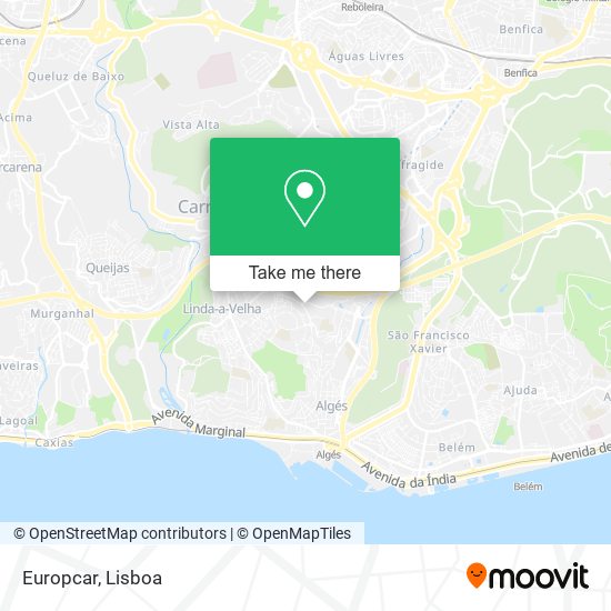 Europcar map